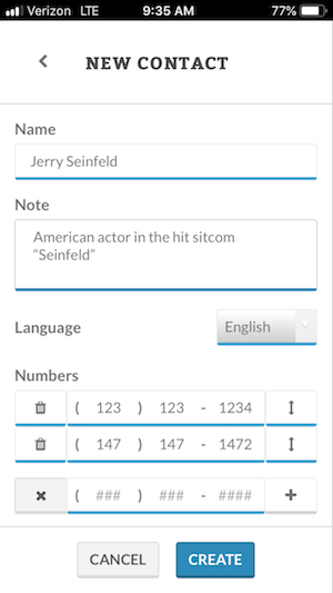 Multiple numbers