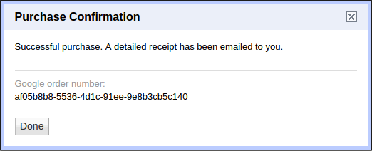 Screenshot of reauthenticating Google credentials