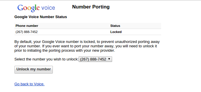 Screenshot of starting to unlock number
